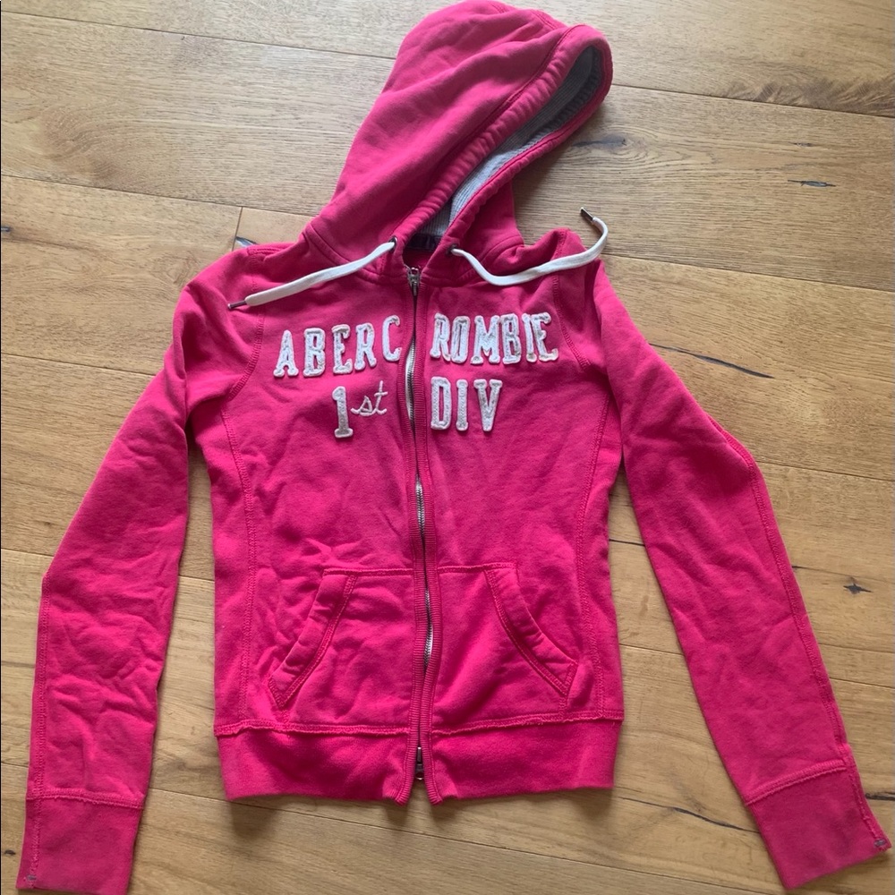 🔥 Abercrombie & Fitch Pink Hooded Full Zip 🔥